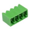 4-Way 3.81mm Vertical PCB Header Closed Ends Green 10A 300V
