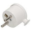 Wtyczka kątowa 2P+Z MINI. biała WT-15/BIAŁY