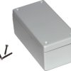 ABS enclosure, (L x W x H) 132 x 66 x 43 mm, light gray (RAL 7035), IP65, 1594DWGY