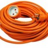 Przedłużacz pomarańczowy KEMOT 1 gn. dł.20m /3x1.5