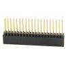Listwa stykowa 2.54mm prosta 2x20 (40-pin), czarna, wydłużona