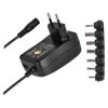 Zasilacz impulsowy uniwersalny 3-12 V, 1 A, z gniazdem USB 5 V / 2 A, wymienne wtyki, EMOS N3111