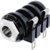Neutrik NMJ3HF-S Złącze męskie jack 6,35 mm złącze żeńskie do wbudowania poziomego Ilość styków: 3 stereo czarny 1 szt.