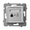 ARIA Gniazdo telefoniczne srebrne GPT-1U/m/18 OSPEL