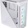 Thermaltake Divider 500 TG Snow ARGB White Midi Tower Obudowa do komputera biały z 3 wentylatorami LED, z 1 wentylatorem