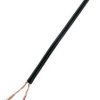 Przewód linka TRU COMPONENTS 93030c532, 2 x 1 mm², czarny, 25 m