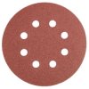 Krążki ścierne 125 mm, K120, 5 szt., z 8 otworami /5kpl./