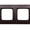 Simon 54 Premium Ramka podwójna brąz mat /do karton-gips/ DRK2/46