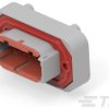 TE Connectivity DTM13-12PD Obudowa złącza pin męskiego na kabel, piny: 12, 1 szt.