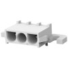 Pin header, 3 pole, pitch 6.35 mm, angled, natural, 1-350943-0