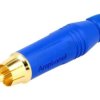 Złącze RCA, męskie, wtyk, proste, złocony ACPR-BLU