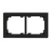 DECO Ramka podwójna czarny mat 12DR-2