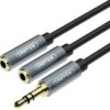 Przejściówka Unitek Y-C956abk Minijack 3,5Mm (M) - 2X 3,5Mm (F)