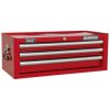 Sealey AP33339 Add-on Chest 3 Drawer with Ball Bearing Runners - Red