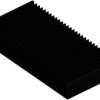 Extruded heatsink, (L x W x H) 150 x 300 x 40 mm, 0.59 to 0.3 K/W, black anodized, 10021356