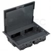 SIMON Connect Puszka podłogowa KF prostokątna 8xK45 250x327mm IK08 bezhalogenowa LSOH szara KF400/1