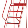 Schodki przenośne 6-stopniowe stalowe wysokość 2.230m RS PRO Czerwony