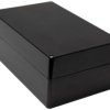 Polyester enclosure, (L x W x H) 400 x 250 x 161 mm, black (RAL 9005), IP66, 1590ZGRP244BK