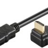 Kabel HDMI™ 270 o dużej szybkości z Ethernetem, 0.5m, czarny, 61263