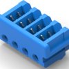 Socket housing, 4 pole, pitch 2 mm, straight, blue, 2-173977-4
