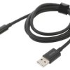 Kabel USB A wtyk - USB C wtyk 1m czarny 65W CAYS000901