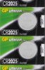0602025C5 Lithium battery, 3 V, 160 mAh, 20,0x2,5 mm, 5er-Pack