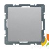 BERKER Q.1/Q.3/Q.7 Zaślepka z płytką czołową (bez pazurków rozporowych) aluminium aksamit lakierowany 10096084 HAGER