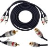 Przedłużacz 2xRCA Digital 3m Vitalco 2xWt.RCA - 2xGn.RCA
