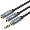 UNITEK Adapter przejściówka mini Jack 3,5mm Stereo (wtyk) / 2x miniJack 3,5mm (gniazdo) 0,2m