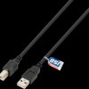 4123-3,0M USB 2.0 cable, A connector to B connector, 3.0 m