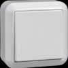 382604 Universal button, 10 A, CONTURA, plug-in terminal, pure white