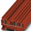 Through terminal block, spring balancer connection, 0.08-6.0 mm², 3 pole, 32 A, 8 kV, red, 3037371
