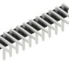 Pin header, 12 pole, pitch 2.54 mm, angled, black, SL308012Z