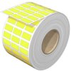 Polyester device marker, (L x W) 17 x 9 mm, yellow, roll with 1000 pcs, 2496820000