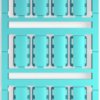 PA cable maker, inscribable, (W x H) 24 x 9 mm, max. bundle Ø 40 mm, blue, 1323480000