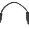Adapter DC, gniazdo 2,1x5,5 wtyk 0,7x2,5; kabel 10cm