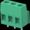 PCB terminal, 3 pole, pitch 5.08 mm, AWG 30-12, 17.5 A, solder connection, green, 796911-3