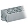 WAGO 264-258 8-way 10mm 4 Conductor Snap In Terminal Strip Grey AWG28-12