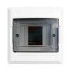 Rozdzielnica podtynkowa S-4 1x4 moduły IP40 135x140x100mm drzwi transparentne dymne NEKU