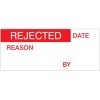 Rejected Labels, Red On Nylon Cloth 38 x 15mm, Pack Of 140