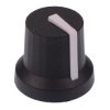 White Soft Touch 6mm Splined Knob K87MBR