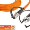 LDP-50 LC-ST 1.0 Duplex fibre optic patch cable, MM OM2, LC-ST, 1.0 m