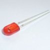 Dioda LED eliptyczna HLL-54 czerwona dyfuzyjna 3000mcd
