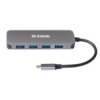 D-Link Dub-2340 Usb-C Do 4-Portowego Koncentratora Usb Z Funkcją Power Delivery