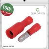 23C490 Round plug sleeves 4 mm set, 0.5 - 1.5 mm², red