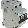 Wyłącznik nadprądowy MCB, Typ S, 2-biegunowy, 1A, 230V, 60V, na szynę DIN, Eaton FAZ-S1/2