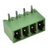 Łączówka; EDR-3.81-04P; 4 tory; R=3,81mm; 7mm; 8A; 300V; przewlekany (THT); kątowe 90°; zamknięta; zielony; KLS; RoHS; STL1550