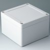 ABS enclosure, (L x W x H) 124 x 122 x 85 mm, light gray (RAL 7035), IK07, C7013051