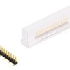 Pin header, 12 pole, pitch 2.54 mm, angled, black, SLLP5SMD05112GSM