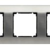 VENA EXCLUSIVE METAL Ramka potrójna STAL CZESANA / LAKIEROWANA INOX 5143283